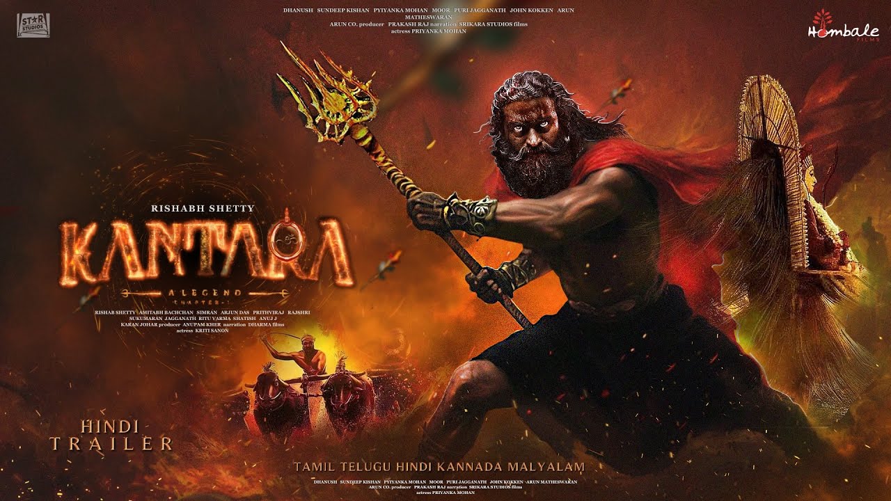 "ऋषभ शेट्टी की Kantara Chapter 1: अग्नि और विश्वास की एक पौराणिक गाथा"
